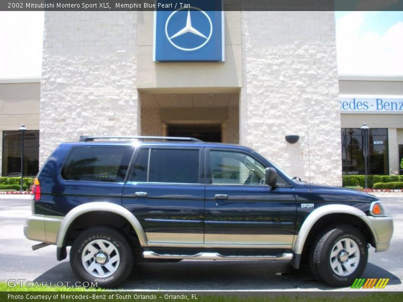 Memphis Blue Pearl / Tan 2002 Mitsubishi Montero Sport XLS