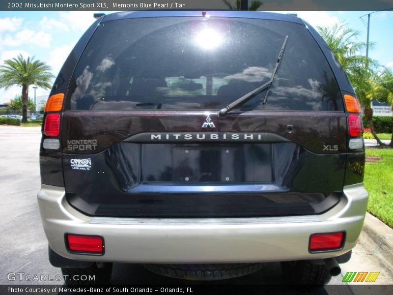 Memphis Blue Pearl / Tan 2002 Mitsubishi Montero Sport XLS