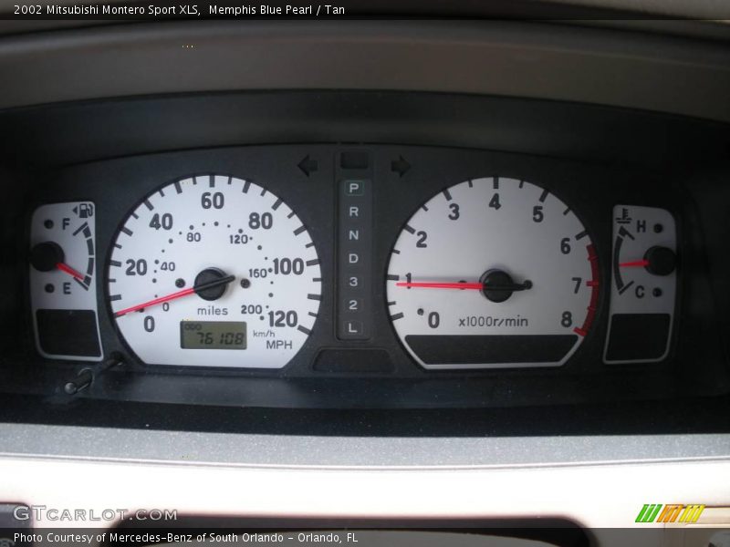 Memphis Blue Pearl / Tan 2002 Mitsubishi Montero Sport XLS