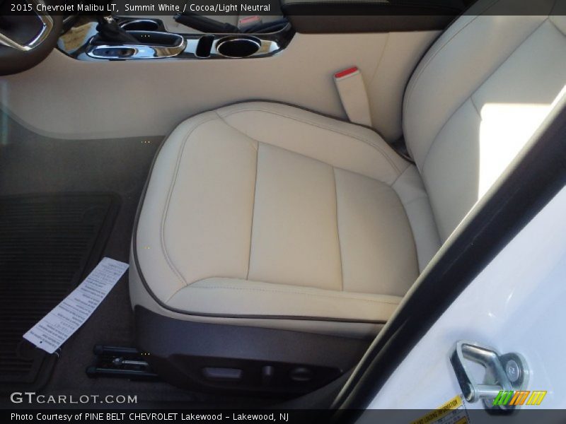 Summit White / Cocoa/Light Neutral 2015 Chevrolet Malibu LT