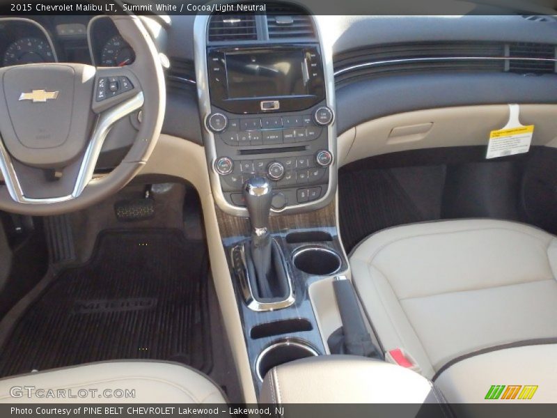 Summit White / Cocoa/Light Neutral 2015 Chevrolet Malibu LT