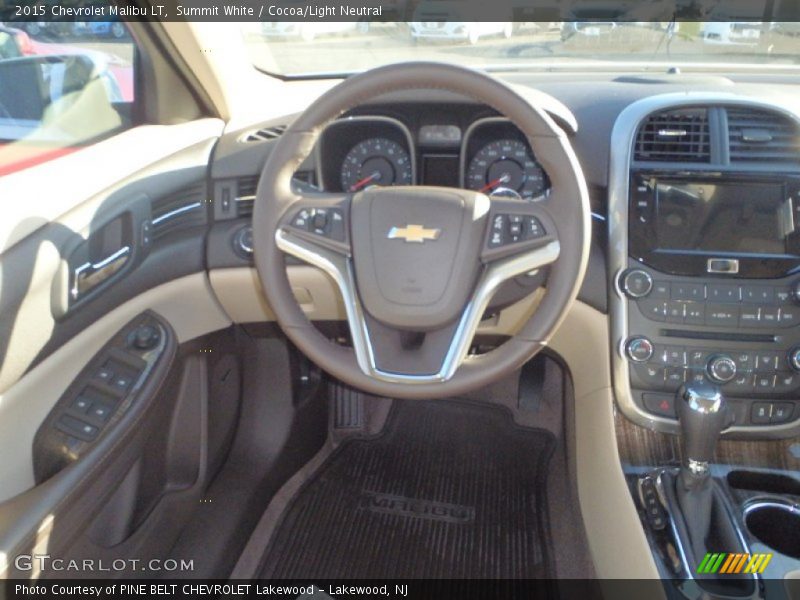 Summit White / Cocoa/Light Neutral 2015 Chevrolet Malibu LT