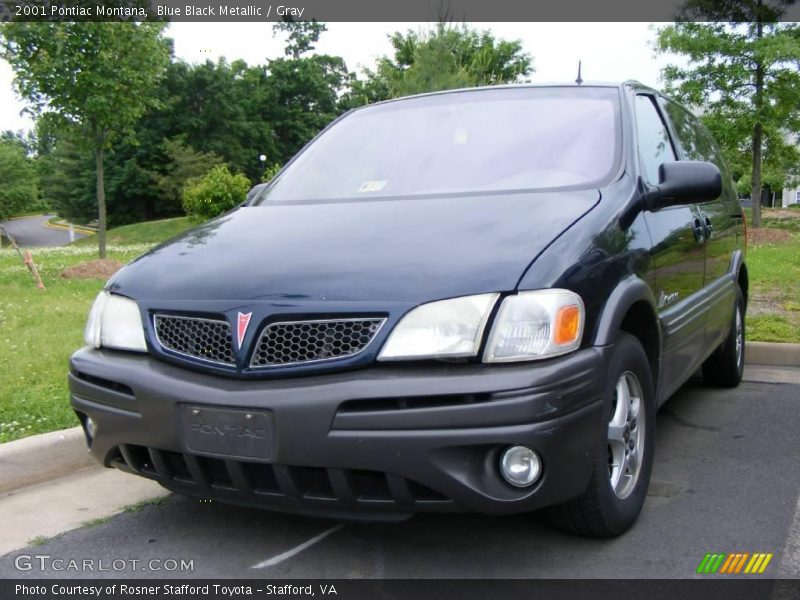 Blue Black Metallic / Gray 2001 Pontiac Montana