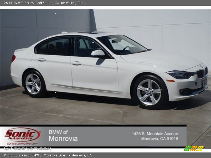 Alpine White / Black 2015 BMW 3 Series 328i Sedan