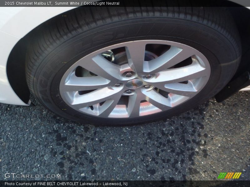 Summit White / Cocoa/Light Neutral 2015 Chevrolet Malibu LT