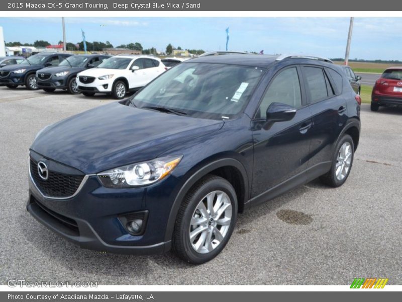 Deep Crystal Blue Mica / Sand 2015 Mazda CX-5 Grand Touring