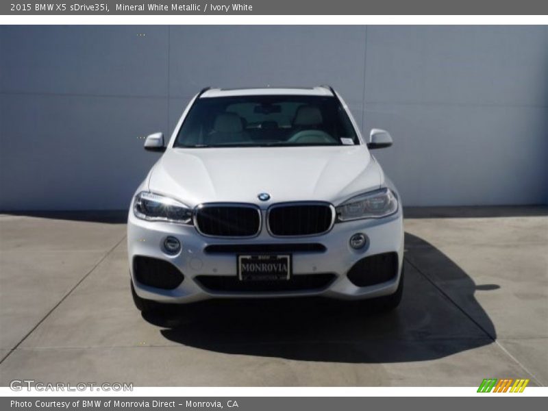 Mineral White Metallic / Ivory White 2015 BMW X5 sDrive35i