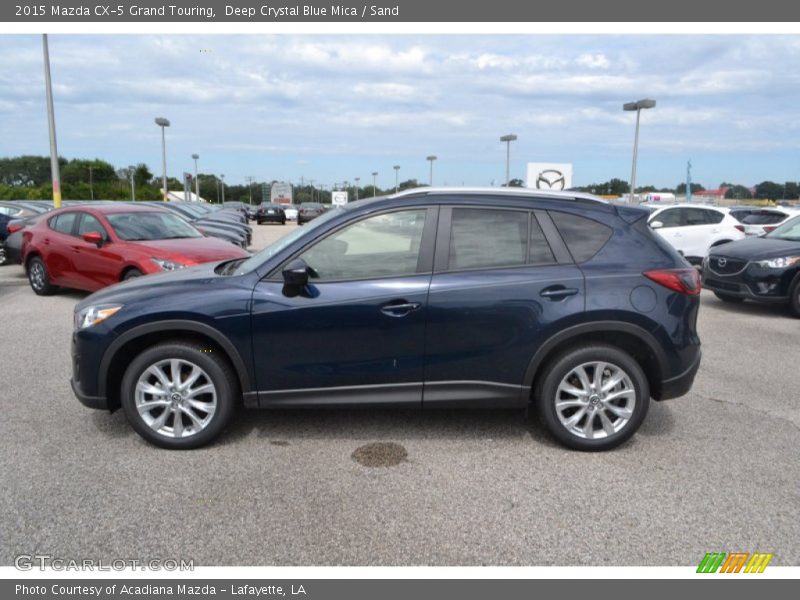 Deep Crystal Blue Mica / Sand 2015 Mazda CX-5 Grand Touring