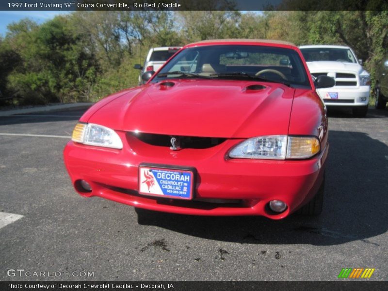 Rio Red / Saddle 1997 Ford Mustang SVT Cobra Convertible