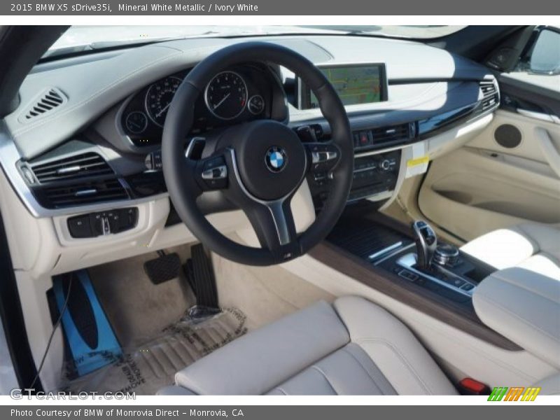Ivory White Interior - 2015 X5 sDrive35i 