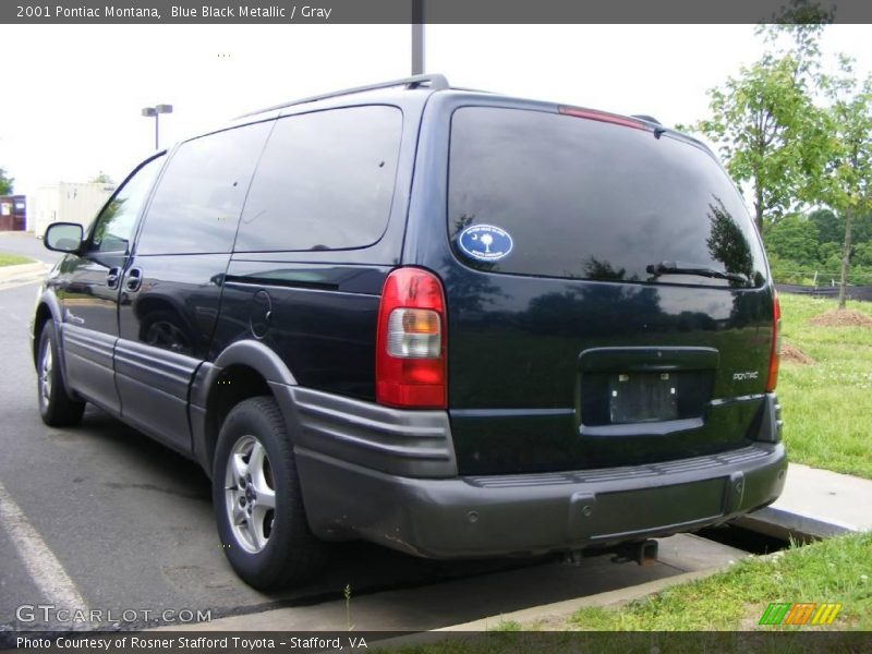 Blue Black Metallic / Gray 2001 Pontiac Montana
