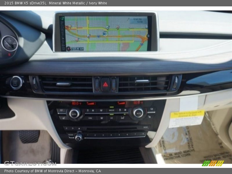 Mineral White Metallic / Ivory White 2015 BMW X5 sDrive35i