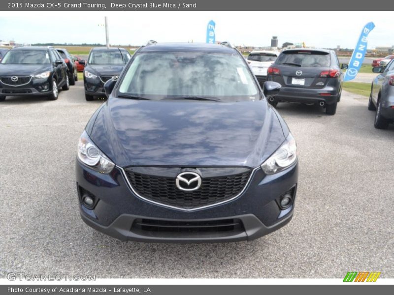 Deep Crystal Blue Mica / Sand 2015 Mazda CX-5 Grand Touring