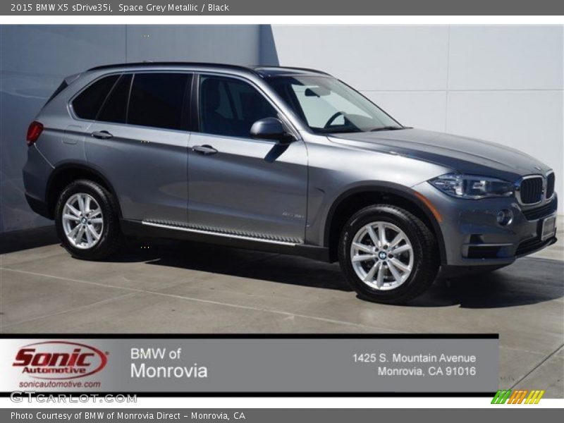 Space Grey Metallic / Black 2015 BMW X5 sDrive35i