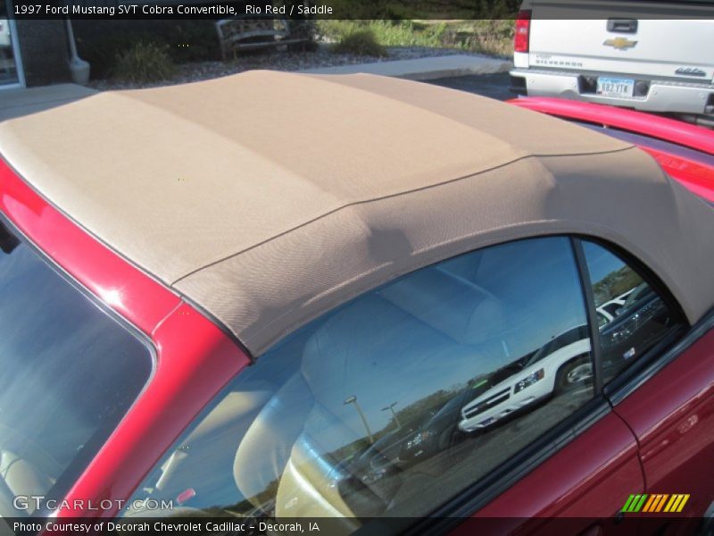 Rio Red / Saddle 1997 Ford Mustang SVT Cobra Convertible