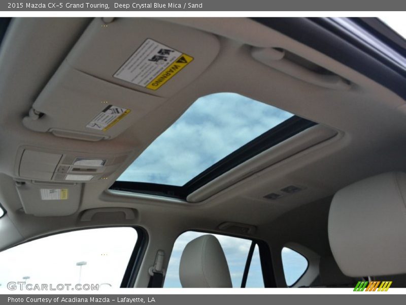 Deep Crystal Blue Mica / Sand 2015 Mazda CX-5 Grand Touring