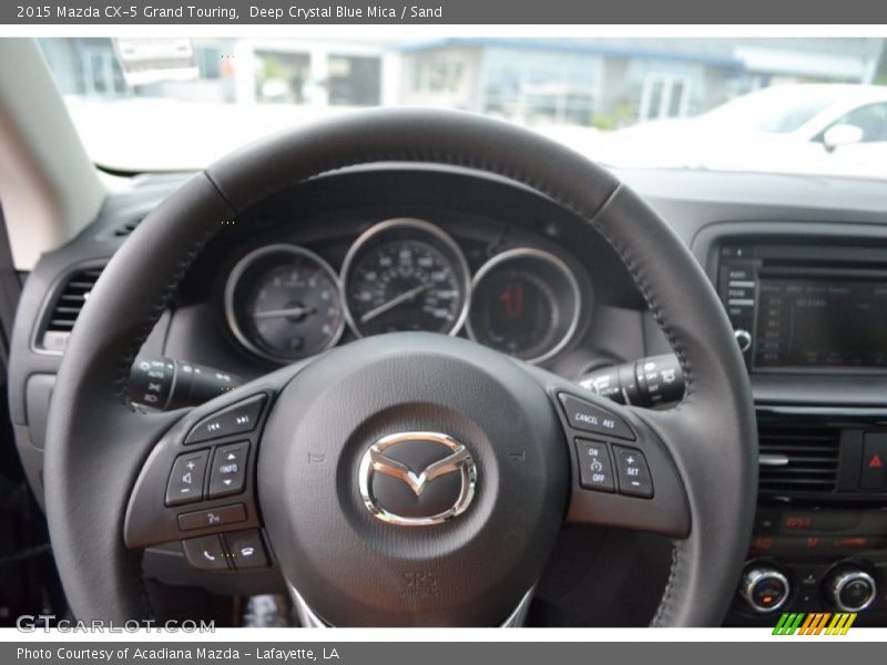 Deep Crystal Blue Mica / Sand 2015 Mazda CX-5 Grand Touring