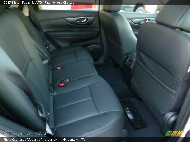 Pearl White / Charcoal 2015 Nissan Rogue SL AWD