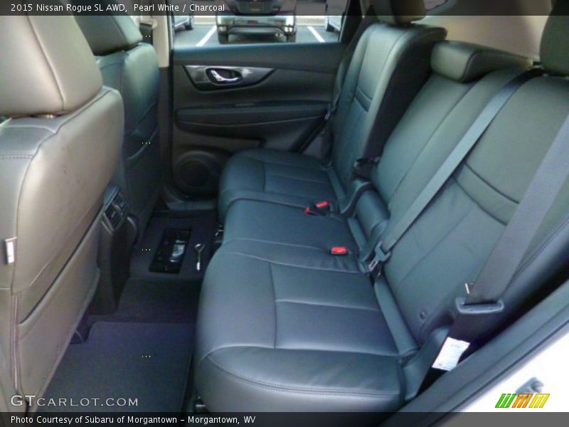 Pearl White / Charcoal 2015 Nissan Rogue SL AWD