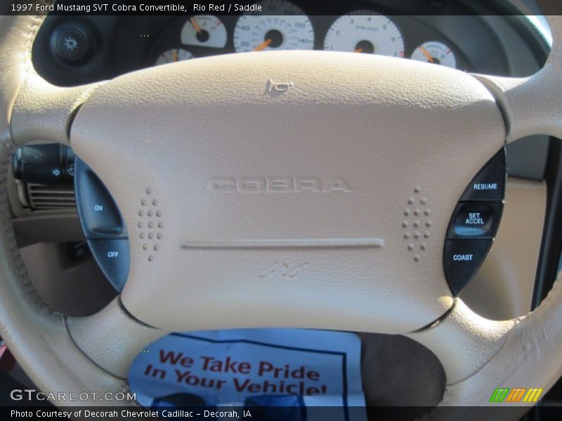 Rio Red / Saddle 1997 Ford Mustang SVT Cobra Convertible