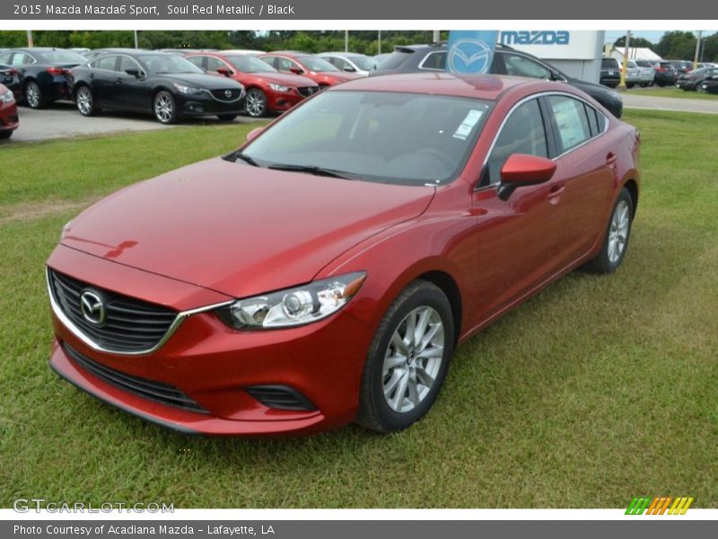 Soul Red Metallic / Black 2015 Mazda Mazda6 Sport