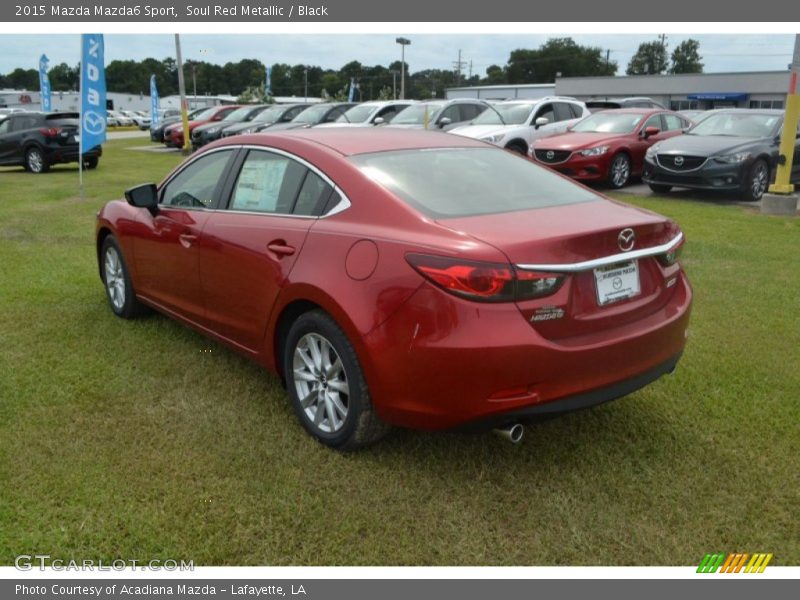 Soul Red Metallic / Black 2015 Mazda Mazda6 Sport