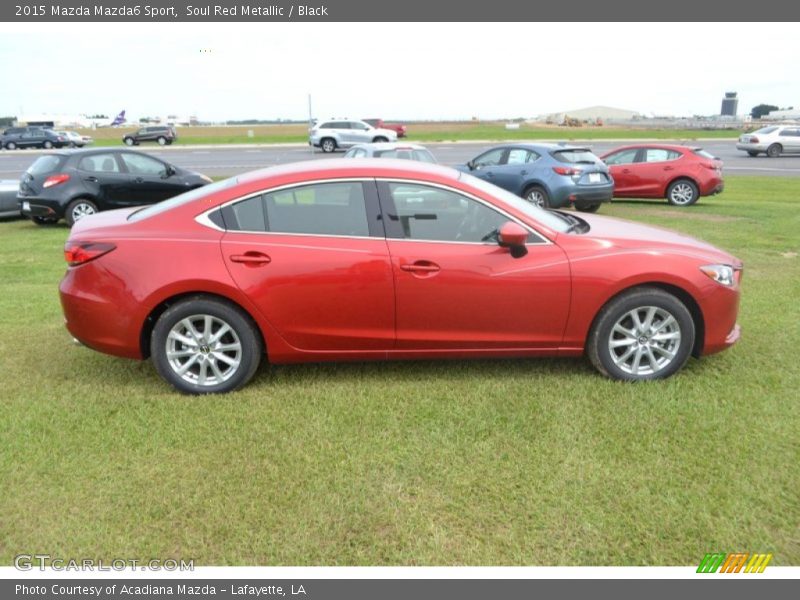 Soul Red Metallic / Black 2015 Mazda Mazda6 Sport
