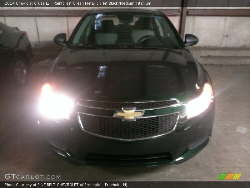 Rainforest Green Metallic / Jet Black/Medium Titanium 2014 Chevrolet Cruze LS