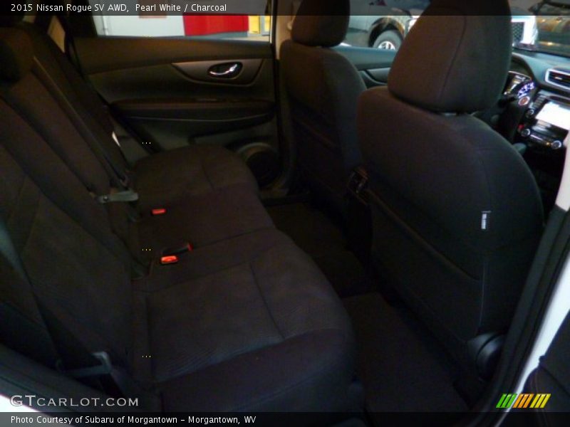 Pearl White / Charcoal 2015 Nissan Rogue SV AWD