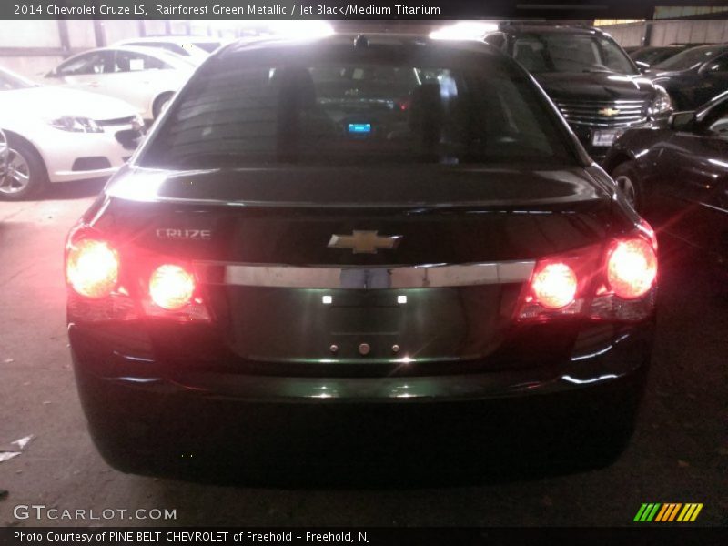 Rainforest Green Metallic / Jet Black/Medium Titanium 2014 Chevrolet Cruze LS