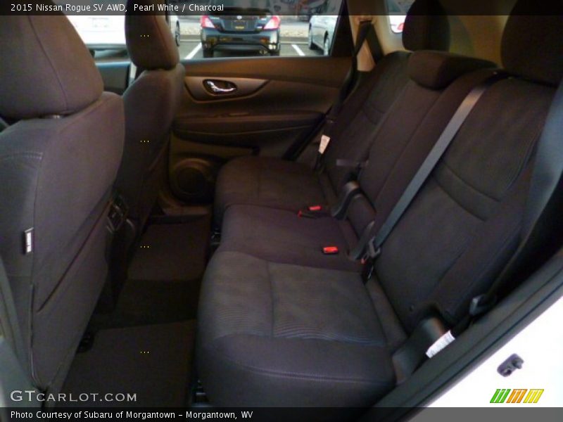 Pearl White / Charcoal 2015 Nissan Rogue SV AWD