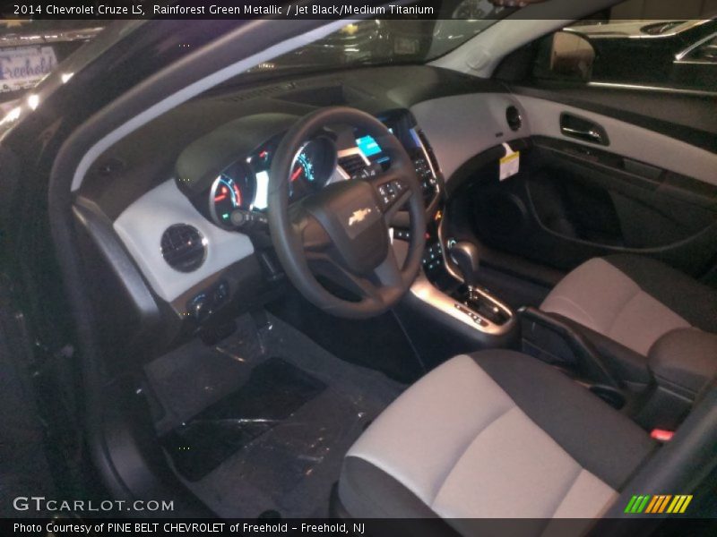 Rainforest Green Metallic / Jet Black/Medium Titanium 2014 Chevrolet Cruze LS