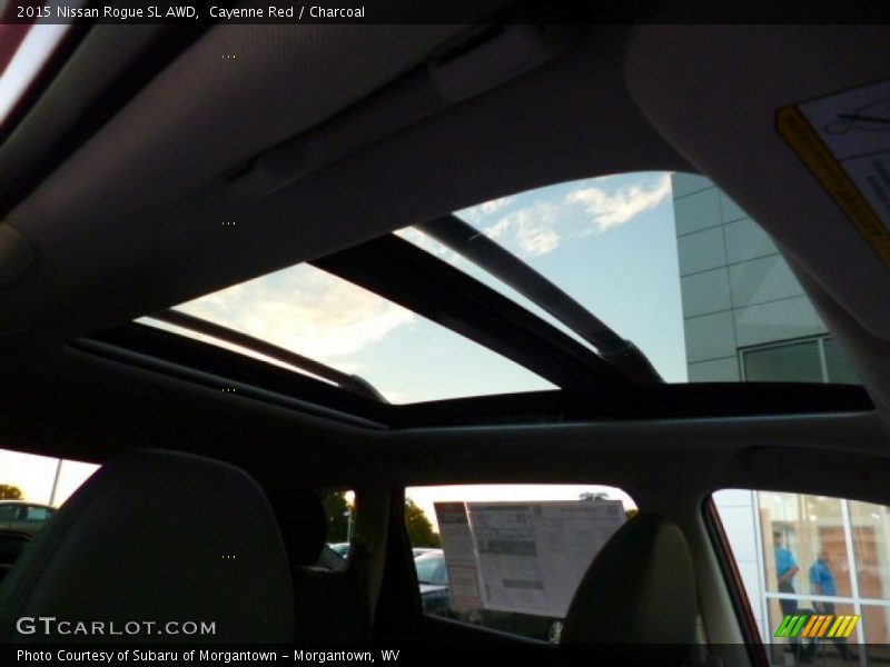 Cayenne Red / Charcoal 2015 Nissan Rogue SL AWD
