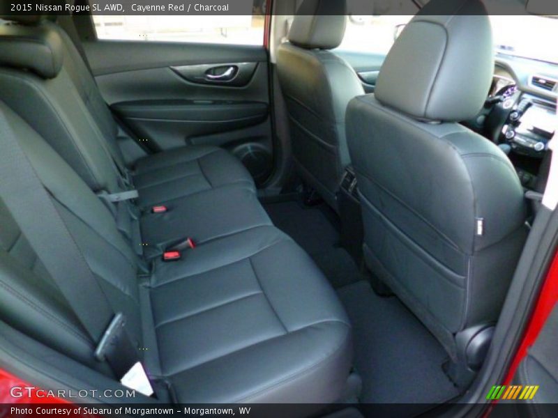 Rear Seat of 2015 Rogue SL AWD