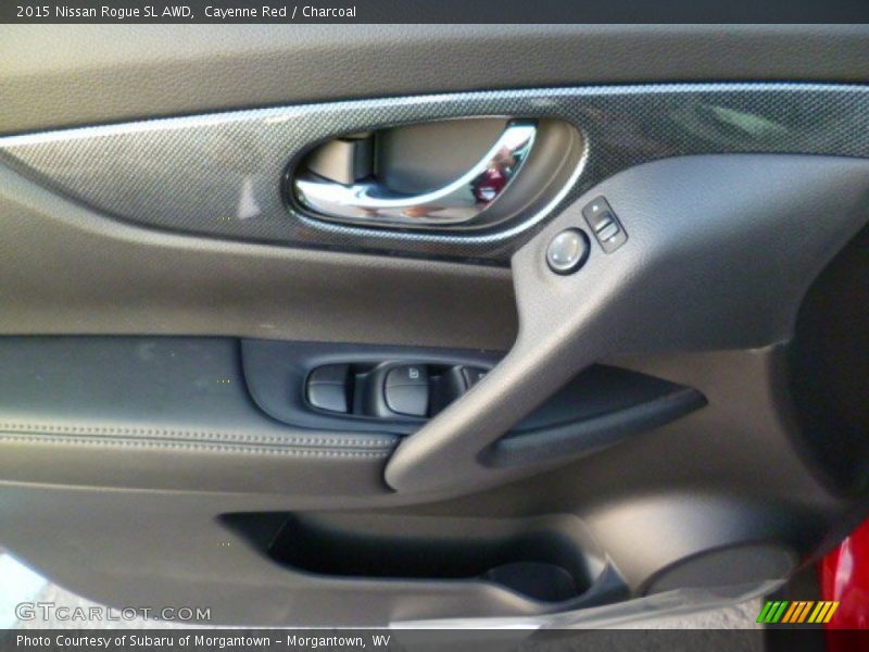 Cayenne Red / Charcoal 2015 Nissan Rogue SL AWD