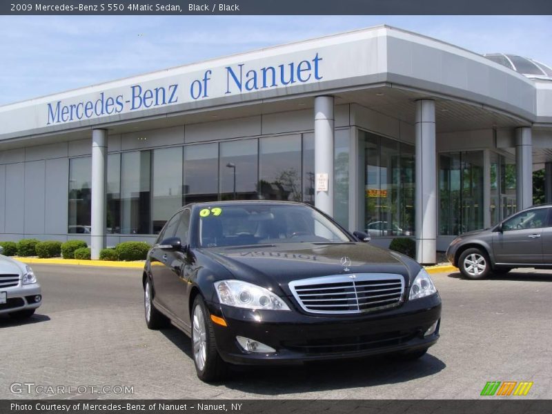 Black / Black 2009 Mercedes-Benz S 550 4Matic Sedan