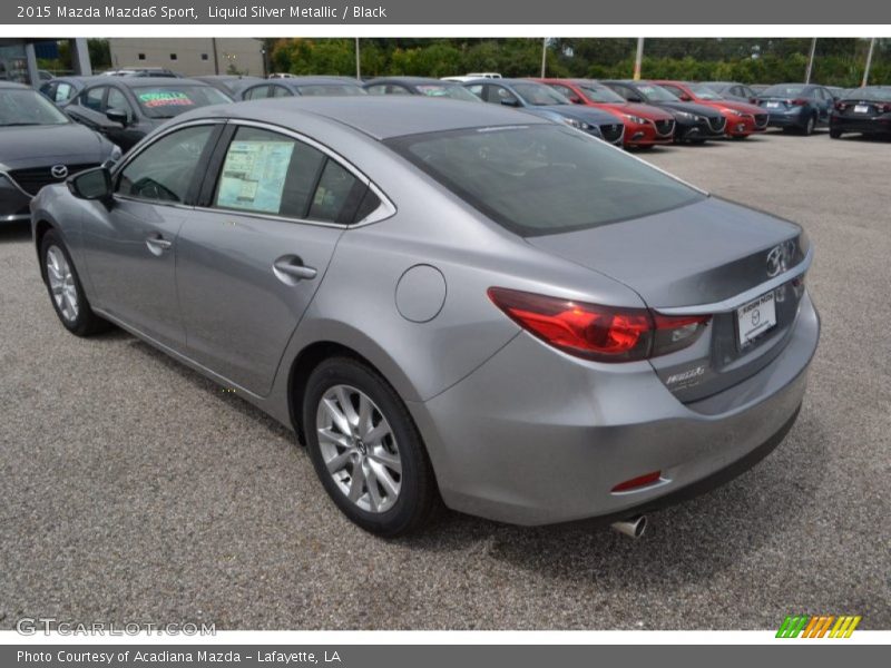 Liquid Silver Metallic / Black 2015 Mazda Mazda6 Sport