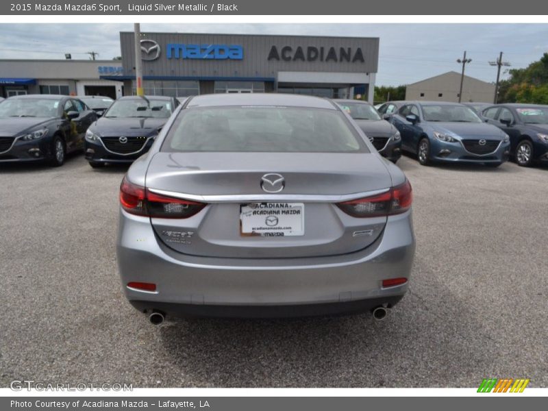 Liquid Silver Metallic / Black 2015 Mazda Mazda6 Sport