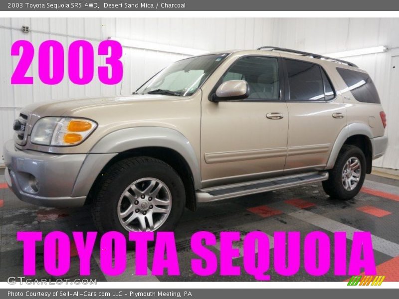 Desert Sand Mica / Charcoal 2003 Toyota Sequoia SR5 4WD