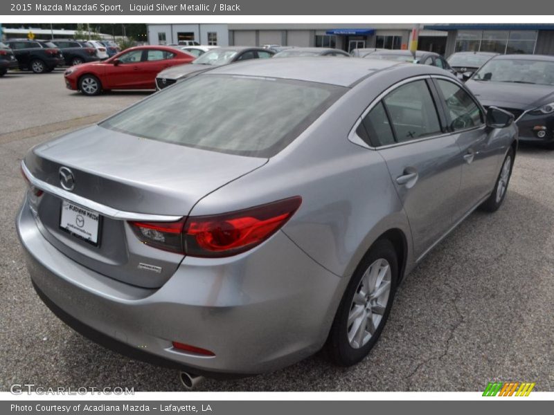 Liquid Silver Metallic / Black 2015 Mazda Mazda6 Sport