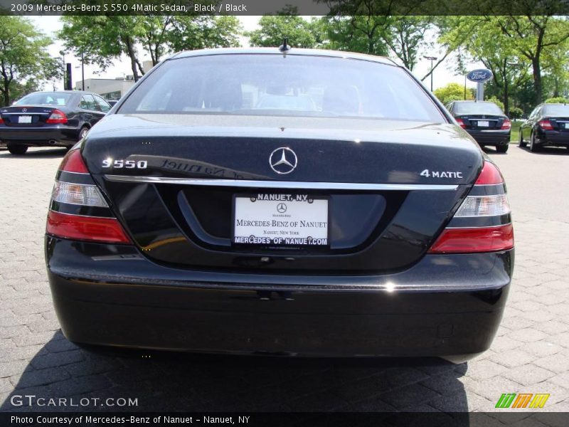 Black / Black 2009 Mercedes-Benz S 550 4Matic Sedan