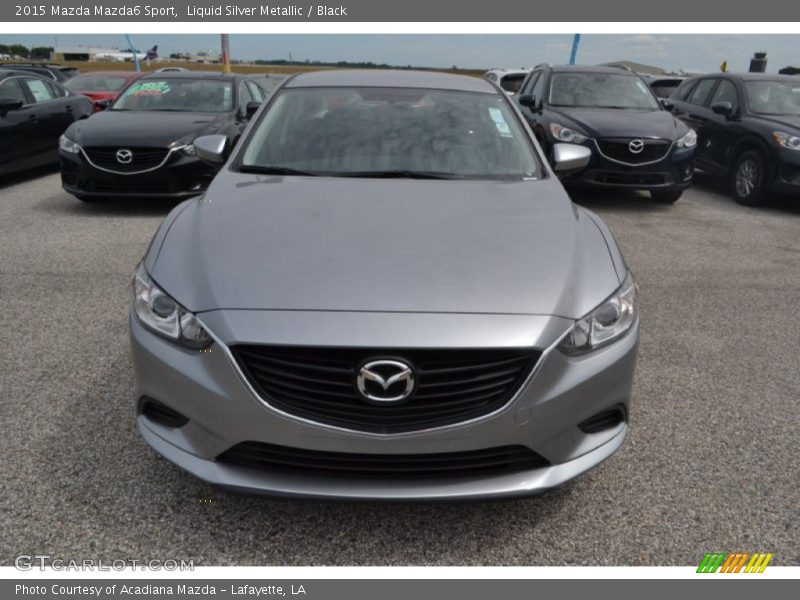 Liquid Silver Metallic / Black 2015 Mazda Mazda6 Sport