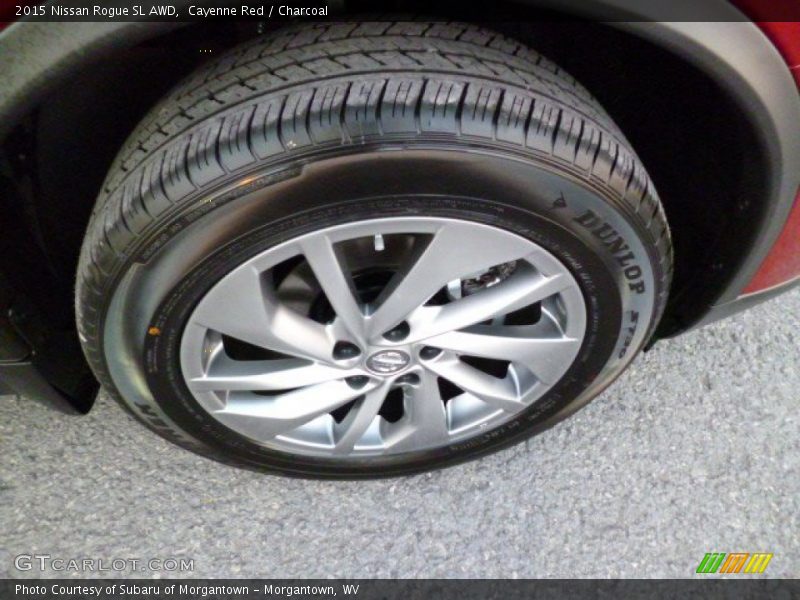 Cayenne Red / Charcoal 2015 Nissan Rogue SL AWD