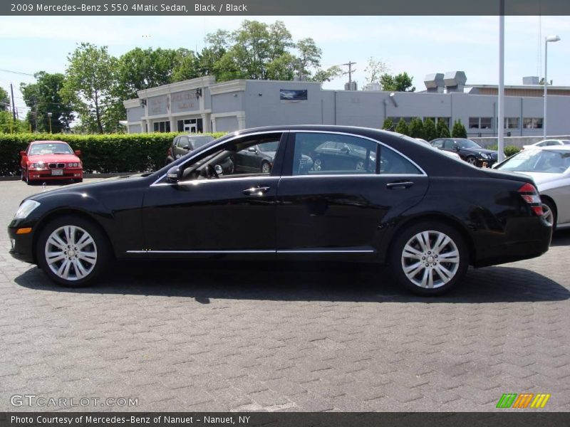 Black / Black 2009 Mercedes-Benz S 550 4Matic Sedan