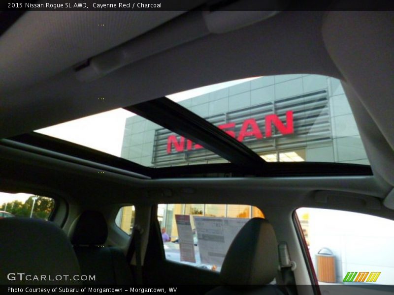 Cayenne Red / Charcoal 2015 Nissan Rogue SL AWD