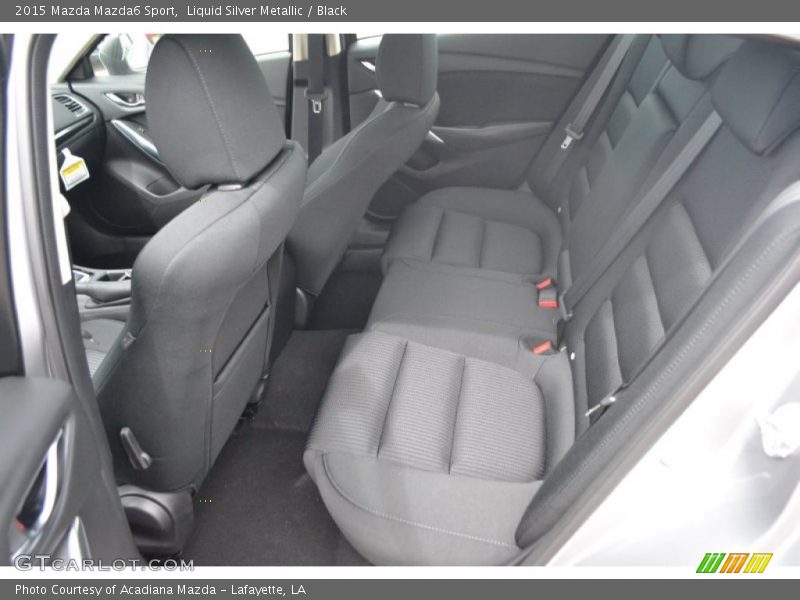 Liquid Silver Metallic / Black 2015 Mazda Mazda6 Sport