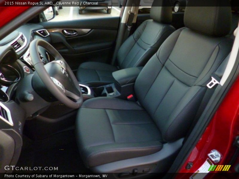 Cayenne Red / Charcoal 2015 Nissan Rogue SL AWD