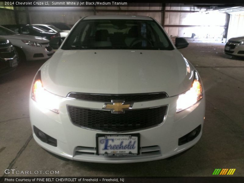 Summit White / Jet Black/Medium Titanium 2014 Chevrolet Cruze LS