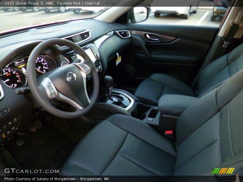 Cayenne Red / Charcoal 2015 Nissan Rogue SL AWD