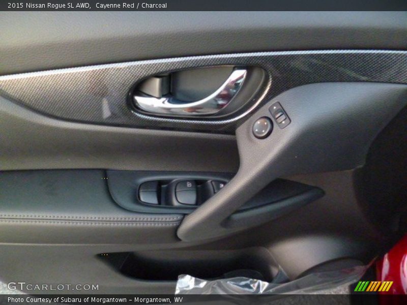 Cayenne Red / Charcoal 2015 Nissan Rogue SL AWD